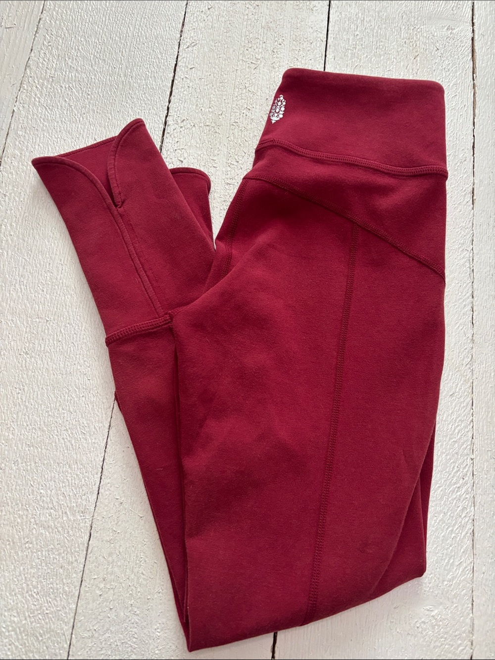 FP Movement by Free People Burgundy Leggings XS Red